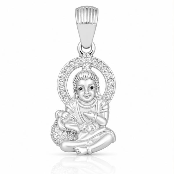 925 Sterling Silver Laddu Gopal  Pendant Locket | Krishna Silver Pendant for Men & WomenLK128
