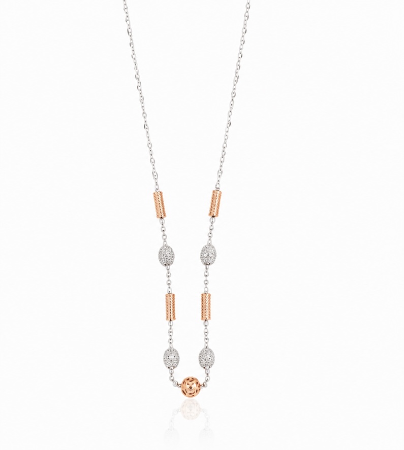 925 Sterling Silver Rose Gold Italian Chain for Women | Elegant Daily Wear Necklace CH564