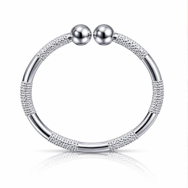 925 Sterling Silver Textured Baby Kada Pair  Product Description KD094
