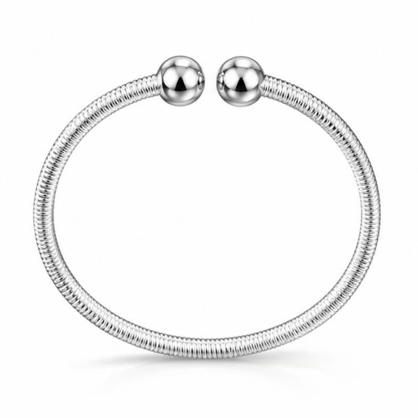 925 Sterling Silver Spiral Baby Kada Pair KD092