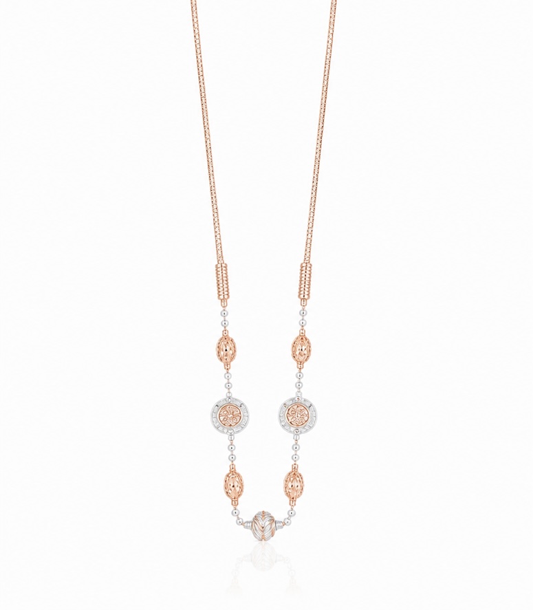 925 Sterling Silver Rose Gold Italian Chain for Women | Elegant Daily Wear Necklace CH563